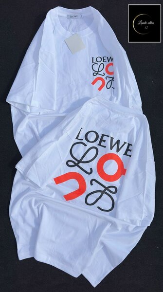 T-shirt blanc graphique Loewe