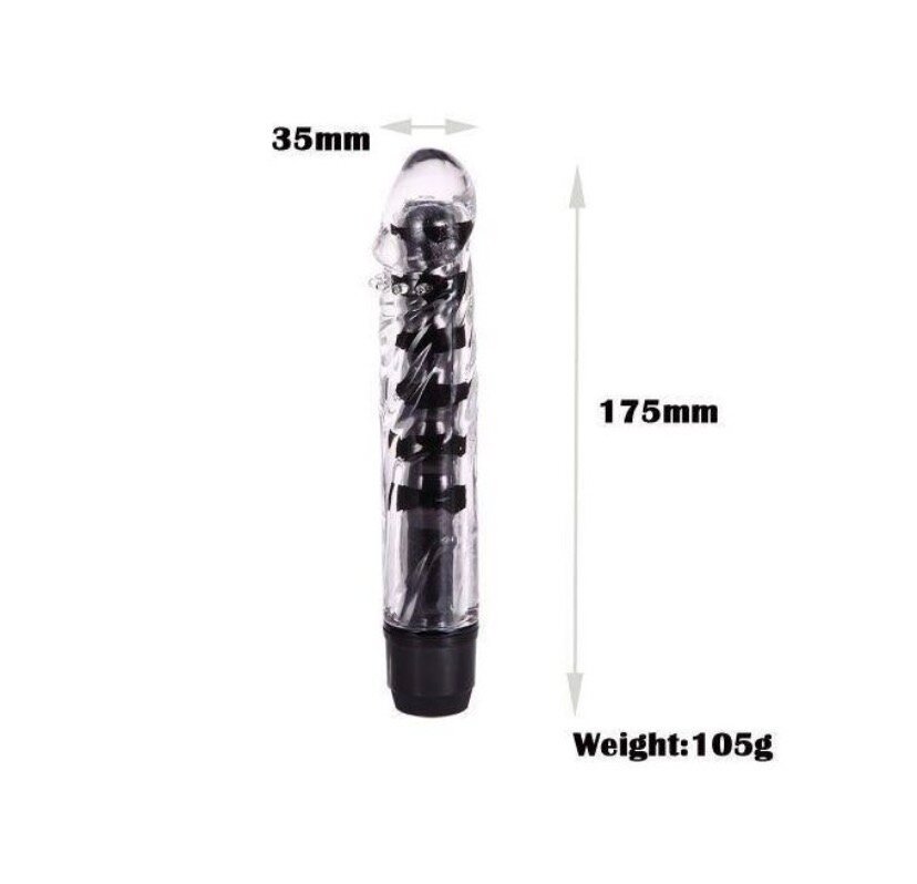 Vibromasseur Transparent 175mm