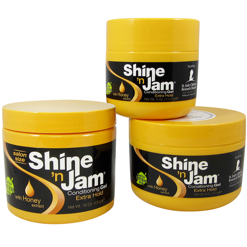 Shine and jam hair gel