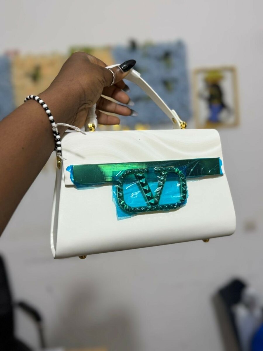Sac à main élégant blanc
