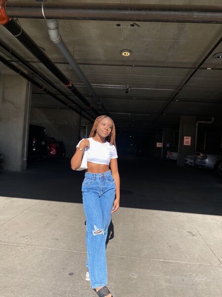 Wide leg jeans
