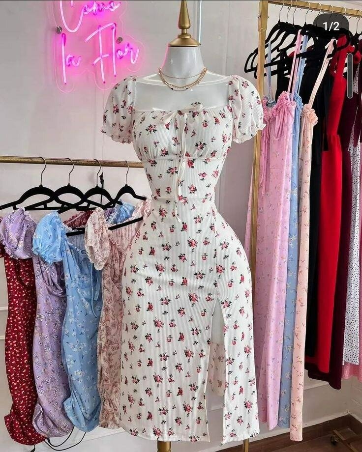 Robe longue fleurie élégante