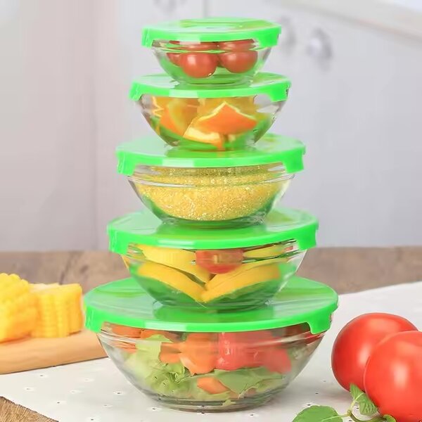5 in 1 glass bowl set