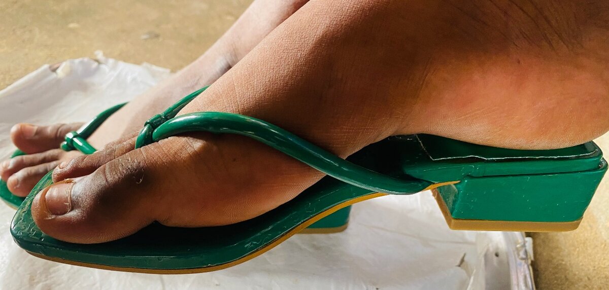 Sandales vertes élégantes