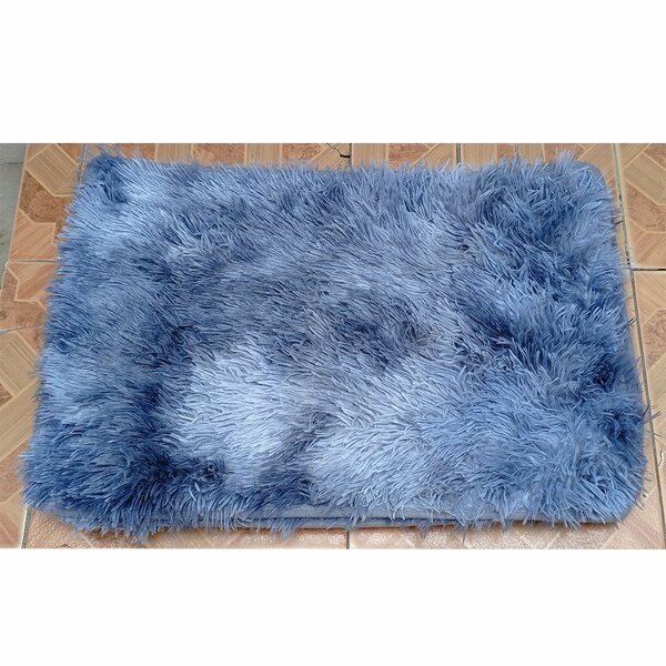 Tapis moelleux gris 2 ton