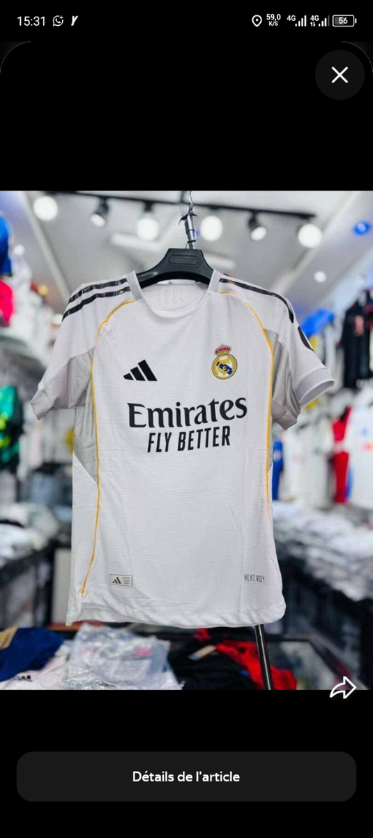 Maillot de Football Adidas