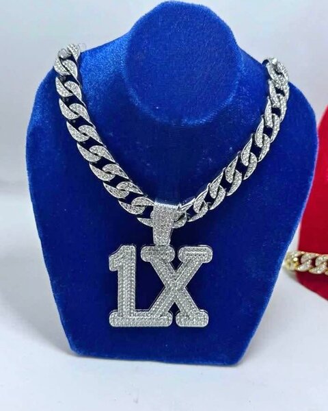 Collier 1X en strass brillant