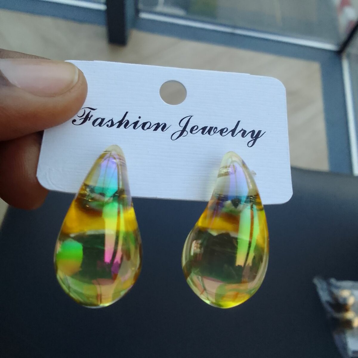 Boucle d'oreilles goutte d'eau