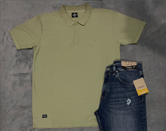 green t-shirt