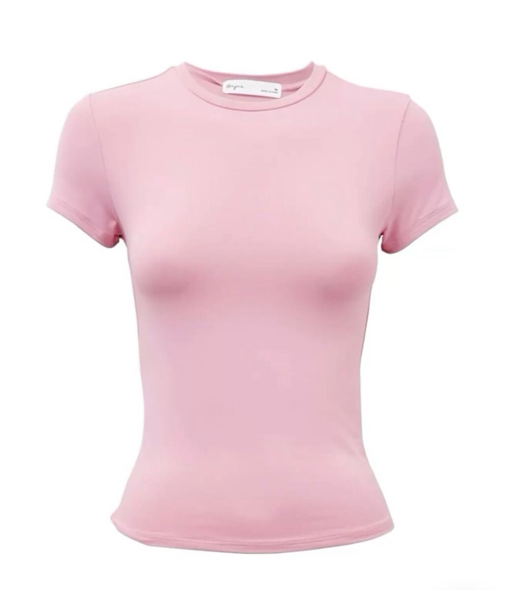 T-shirt rose moulant femme