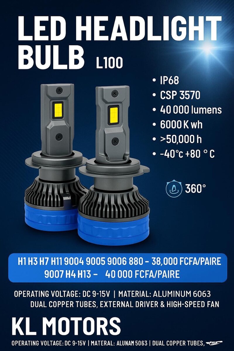 Ampoule LED pour phares L100