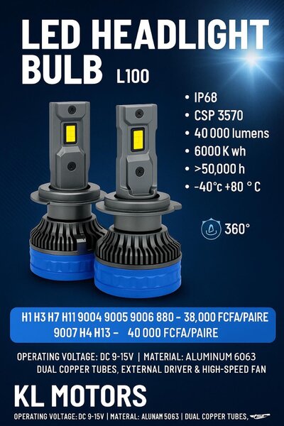 Ampoule LED pour phares L100