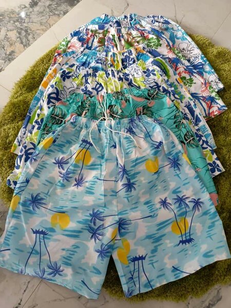 Soft Polyester Summer/Swim shorts - 12 pcs