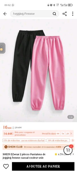 Lot de 2 joggings