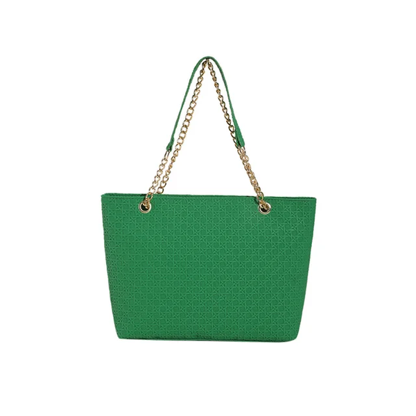 Sac à main à texture légère vert