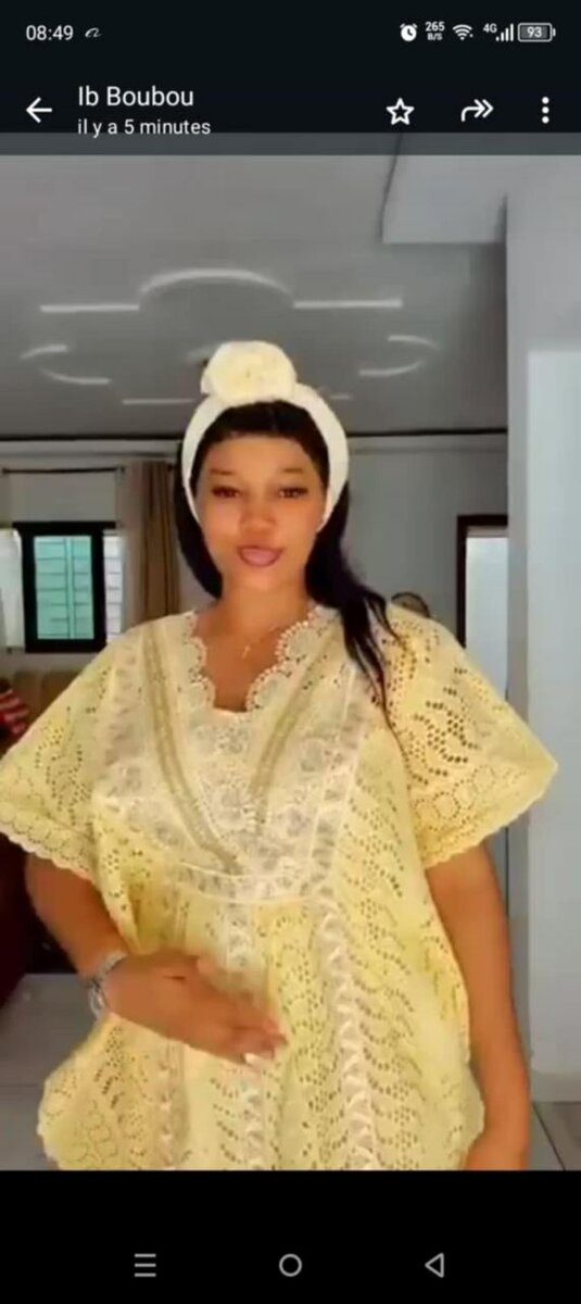 Boubou en dentelle