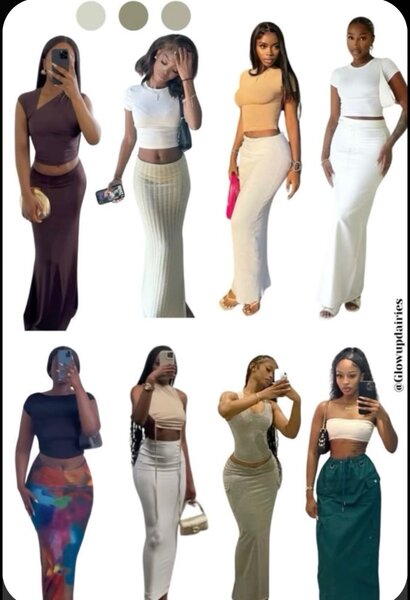 Straight maxi skirt