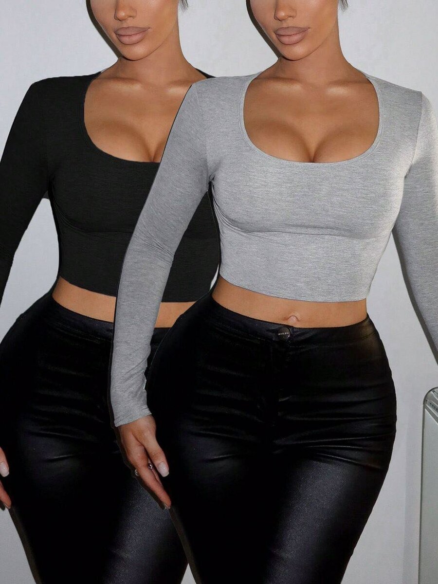 Crop top manches longues