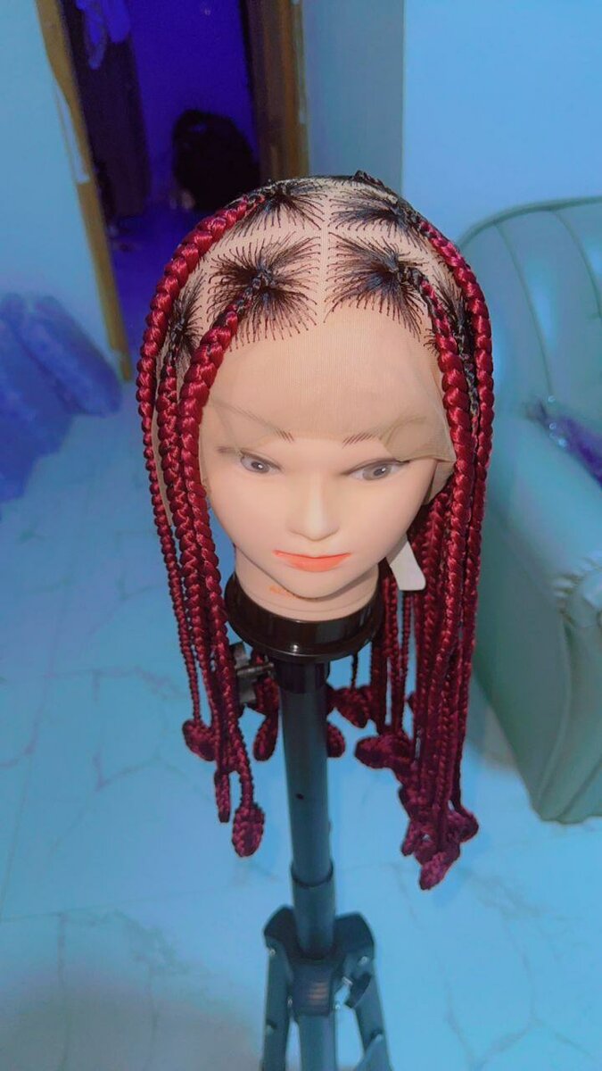 Breaded wig cap