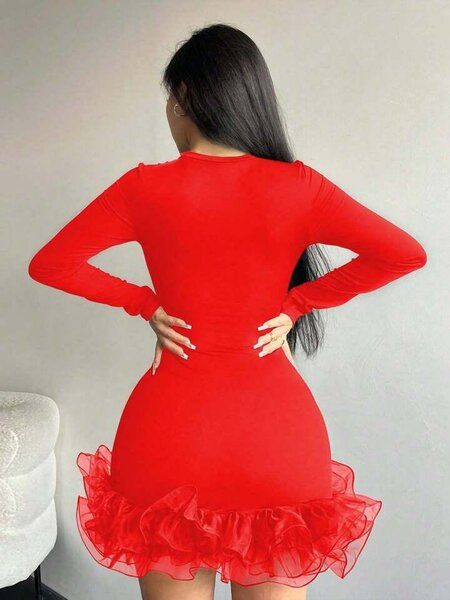 Classy red dress