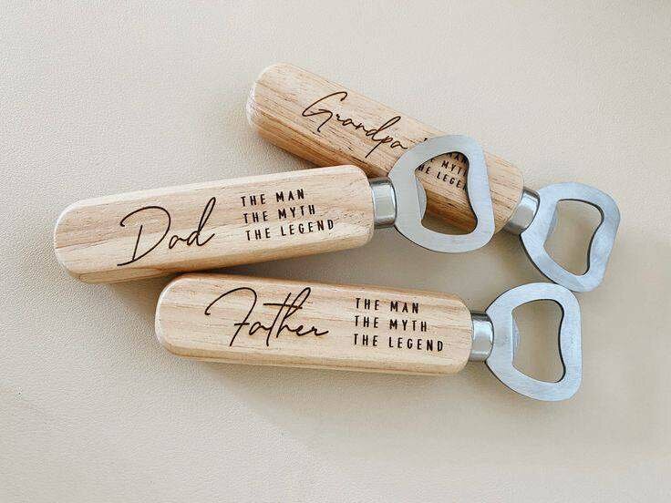Ouvre-bouteille en bois personnalisé