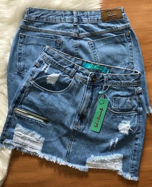 RIPPLE JEANS SKIRT