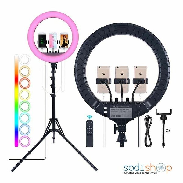 Anneau lumineux de Studio RL-18 RING LIGHT, Lampe pour Maqui