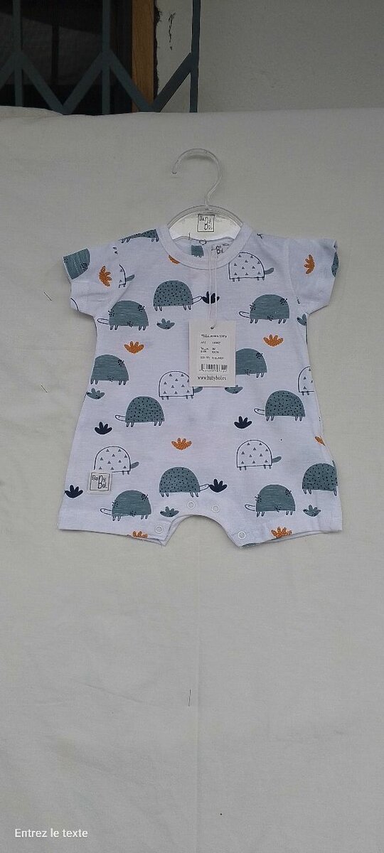 Body bébé à motifs hérissons