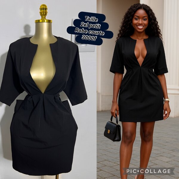 Robe Noire Élégante Femme