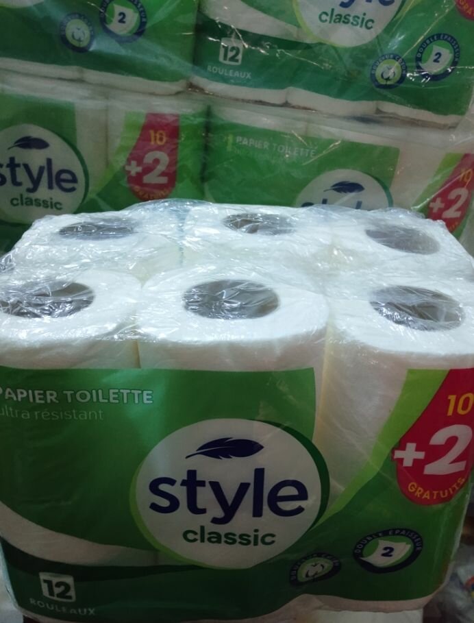 Papier Toilette style 12 pièce