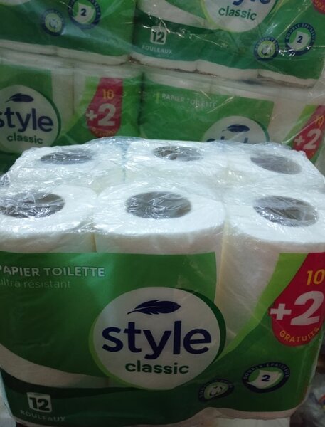 Papier Toilette style 12 pièce
