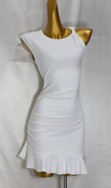 White mini dress