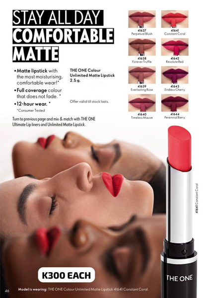 THE ONE Colour Unlimited Matte Lipstick