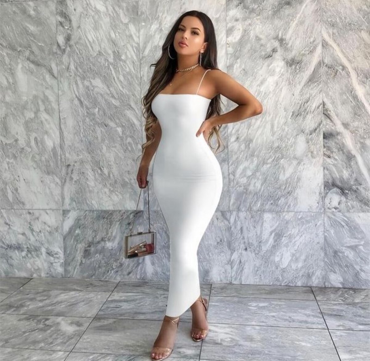 Women Slip Dress Stylish Spaghetti Strap Dress