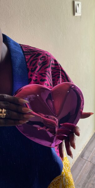 Love shaped clutch