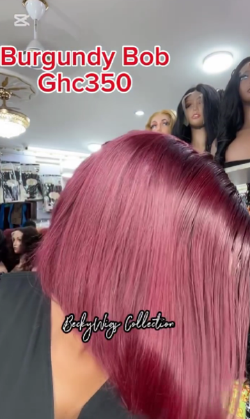 Burgundy bob 