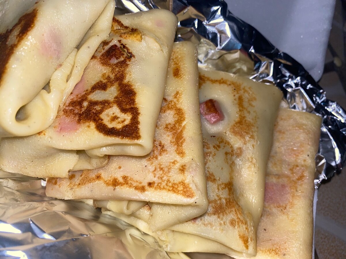 Crêpe salée à la viande hachée