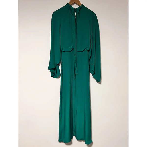 ZARA silk maxi dress S international size