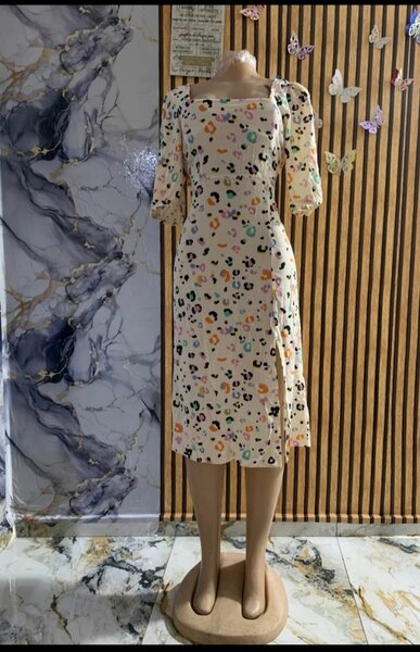 Robe longue imprimé léopard
