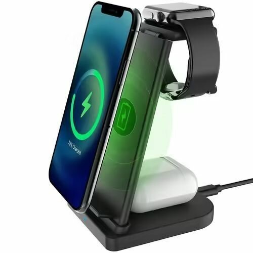 Station de Charge Sans Fil 3 en 1