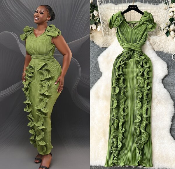 Miyake fitted dress