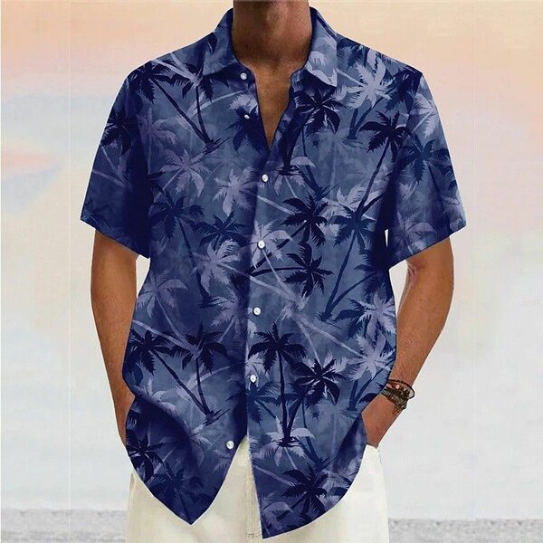 Chemise Hawaïenne Homme Palmiers