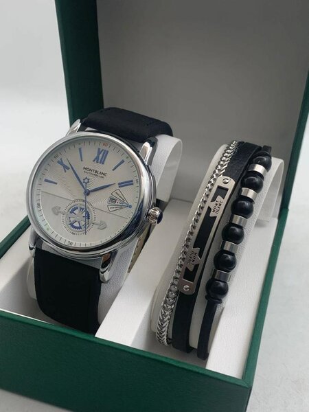 Montblanc watch and bracelet