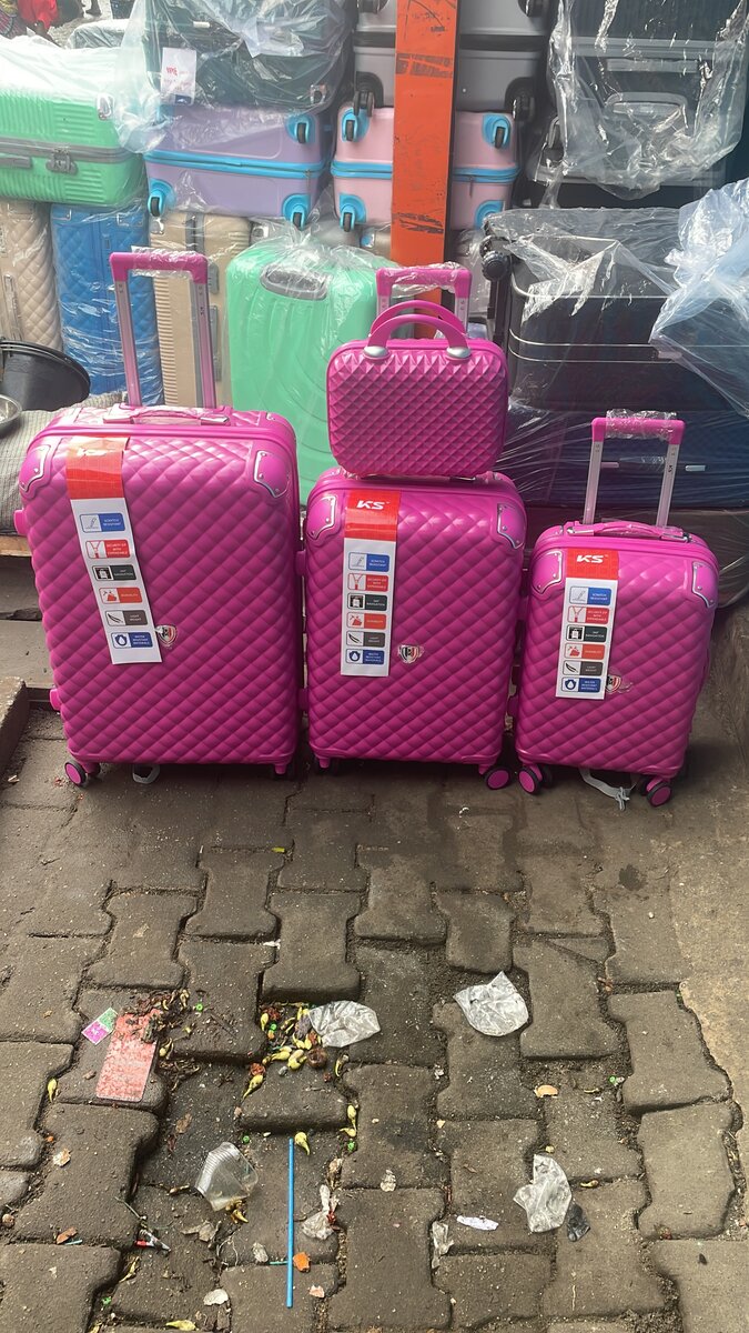 Set de Valises à Roulettes Rose