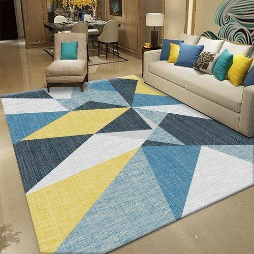 Tapis Géométrique Simple De Table Basse De Salon Moderne