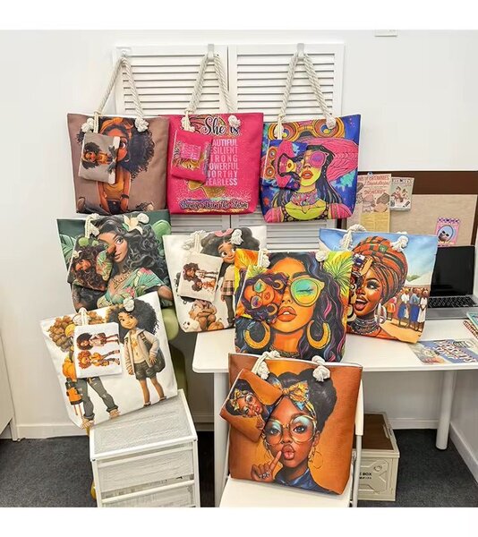 Sacs fourre-tout avec illustrations artistiques