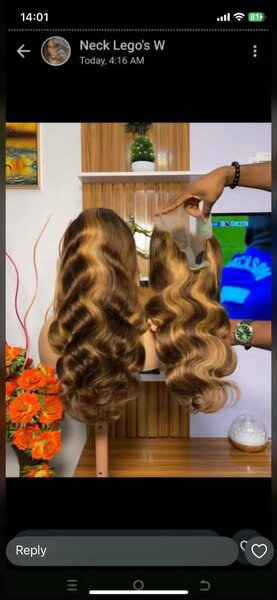 Full frontal wig natural colo p4/27 (BODY) 20-30"