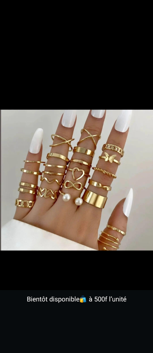 Bague Fantaisie Dorée