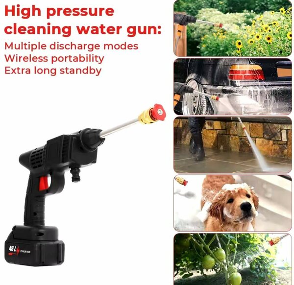 Pistolet à eau haute pression sans fil, pulvérisateur haute