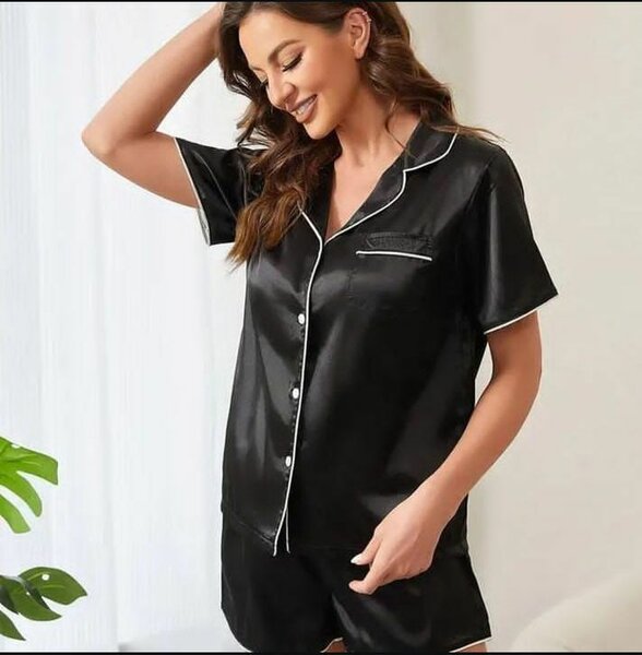 Silky nightwear